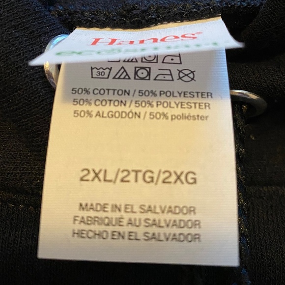 NEW Hanes EcoSmart Fleece Pullover Hoodie - Picture 5 of 5